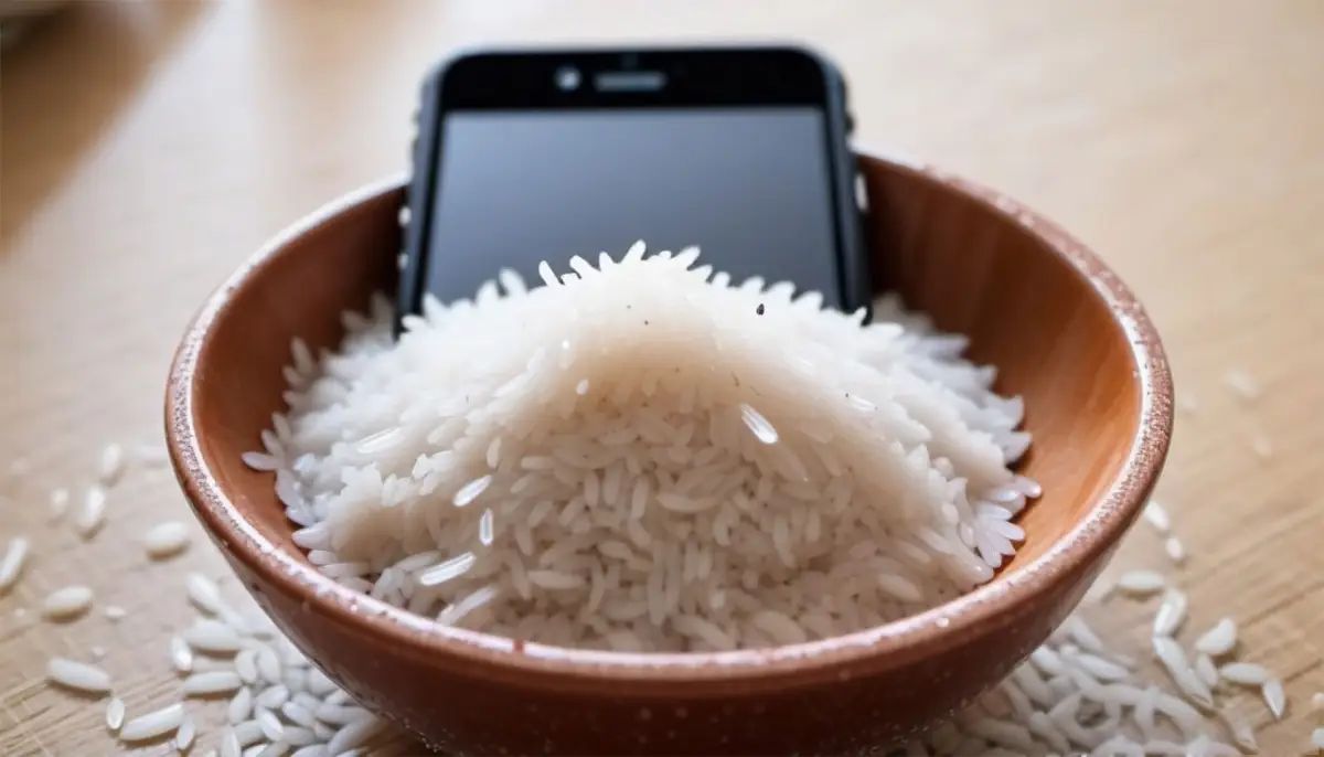 Apple dice “no” a secar tu iPhone mojado con arroz